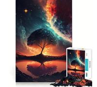 Rompecabezas Sunset Fantasy de 1000 Piezas para Adolescentes Juego Inteligente para Pasar Tiempo en Familia, Pieza de Arte para armar 38x26cm