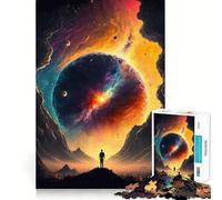 Rompecabezas Sunset Fantasy de 1000 Piezas para Adultos, desarrollar la Habilidad, aliviar el estrés y con Cortes precisos Lista de Deseos de Papá Noel 38x52cm