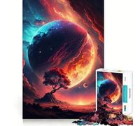 Rompecabezas Sunset Fantasy de 1000 Piezas para Adultos, Juguete de lógica Mental, Alivio de la tensión, Corte Firme, 38x26cm