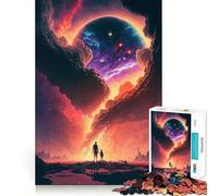 Rompecabezas Sunset Fantasy para Adolescentes, 1000 Piezas, Juego de lógica, diversión en Interiores, Pieza de colección de Arte con Bordes precisos 50x75cm