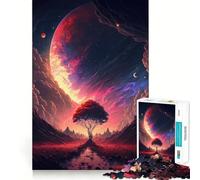 Rompecabezas Sunset Fantasy para Adultos, 1000 Piezas Refuerza la Memoria Diversión Relajante Bordes de Calidad Un Regalo Encantador 38x26cm