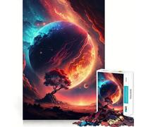 Rompecabezas Sunset Fantasy para Adultos, 1000 Piezas Refuerza la Memoria Diversión Relajante Bordes de Calidad Un Regalo Encantador 50x75cm