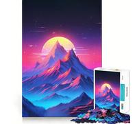 Rompecabezas Sunset Mountain Fantasy de 1000 Piezas para Adultos y Adolescentes Ayuda a Mejorar la Memoria y relaja la Mente Diseño para armar 38x52cm