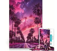 Rompecabezas Sunset Paradise para Adultos, 1000 Piezas Piensa de Forma Inteligente Juguete para el hogar Disfruta de un Corte preciso Decoración de Pared 38x26cm