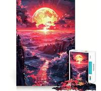 Rompecabezas Sunset Village para Adolescentes, 1000 Piezas, Mejora la Memoria, diversión Tranquila, Bordes precisos, Regalo artístico 38x52cm