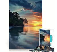 Rompecabezas Sunsets Gentle Embrace de 1000 Piezas para Adolescentes Puzzle Wise Think Toy Simple Fun Tight Cut Santa Wish Pick 38x52cm