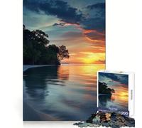 Rompecabezas Sunsets Gentle Embrace de 1000 Piezas para Adolescentes Puzzle Wise Think Toy Simple Fun Tight Cut Santa Wish Pick 38x52cm