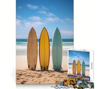 Rompecabezas Surfboard Paradise de 1000 Piezas para Adolescentes Juguete de lógica Fuerte para Relajarse Bordes definidos Sorpresa de cumpleaños 50x75cm