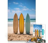 Rompecabezas Surfboard Paradise de 1000 Piezas para Adolescentes Juguete de lógica Fuerte para Relajarse Bordes definidos Sorpresa de cumpleaños 50x75cm