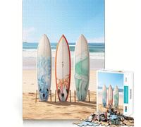 Rompecabezas Surfboard Paradise de 1000 Piezas para Adultos Mejora la Memoria Tiempo de Aprendizaje Obra de Arte para armar 38x26cm