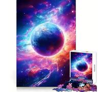 Rompecabezas Surreal Galaxy Planet Neon de 1000 Piezas para Adolescentes Rompecabezas para desarrollar la Memoria Divertido y Relajante Diseño para armar Una cálida Sorpresa 50x75cm
