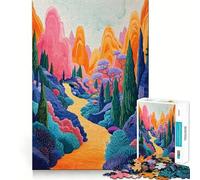Rompecabezas Surreal Spectrum de 1000 Piezas para Adolescentes Juego Inteligente para Relajarse y armar Patrones Lista de Deseos de Papá Noel 38x52cm