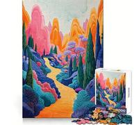 Rompecabezas Surreal Spectrum de 1000 Piezas para Adolescentes Juego Inteligente para Relajarse y armar Patrones Lista de Deseos de Papá Noel 38x52cm