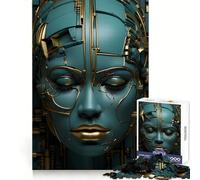 Rompecabezas Surreal Woman Gold Deco para Adolescentes, 1000 Piezas, Mejora la Memoria, diversión Tranquila, Bordes precisos, Regalo artístico 50x75cm