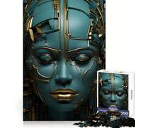 Rompecabezas Surreal Woman Gold Deco para Adultos, 1000 Piezas, Juguete para ejercitar la Mente, diversión Tranquila, Corte preciso, decoración de Pared 38x52cm