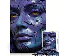 Rompecabezas Surreal Woman Purple Art para Adultos, 1000 Piezas, para estimular la Memoria, Crear un Ambiente Acogedor, armar un Rompecabezas con la Lista de Deseos de Santa Claus 50x75cm