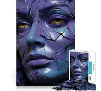 Rompecabezas Surreal Woman Purple Art para Adultos, 1000 Piezas, para estimular la Memoria, Crear un Ambiente Acogedor, armar un Rompecabezas con la Lista de Deseos de Santa Claus 50x75cm