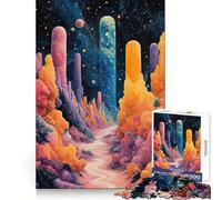 Rompecabezas Surrealista de 1000 Piezas con diseño de cañón cósmico para Adolescentes Ideal para desarrollar la Memoria, Relajarse y divertirse Diseño Atractivo y Sorprendente 50x75cm