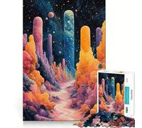 Rompecabezas Surrealista de 1000 Piezas con diseño de cañón cósmico para Adolescentes Ideal para desarrollar la Memoria, Relajarse y divertirse Diseño Atractivo y Sorprendente 50x75cm