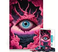 Rompecabezas Surrealista de 1000 Piezas con diseño de Paisaje Ocular para Adolescentes Juguete para ejercitar la Mente, Ideal para Relajarse y Disfrutar del Arte Regalo Original 50x75cm