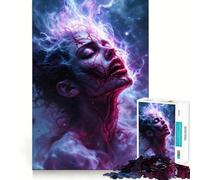 Rompecabezas Surrealista de 1000 Piezas con Forma de Mujer con relámpagos y Venas Ideal para Adolescentes Juguete para desarrollar la Habilidad y el estrés Corte preciso Un Regalo Encantador 50x75cm