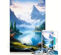 Rompecabezas Surrealista de 1000 Piezas con temática de Naturaleza Nevada para Adolescentes Juguete para ejercitar la Mente, Ideal para Relajarse y Disfrutar del Arte Regalo Original 50x75cm