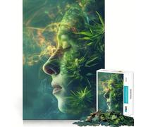 Rompecabezas Surrealista de 1000 Piezas para Adultos, Ideal para la meditación y la contemplación onírica Juguete Intelectual Relajante y Divertido Pieza de Arte 38x52cm