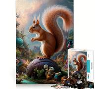 Rompecabezas Surrealista de Ardillas en Safari para Adolescentes, 1000 Piezas, Juego de lógica, pasatiempo para el hogar, Corte preciso, Regalo para Festivales 38x26cm