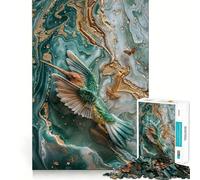 Rompecabezas Surrealista de colibrí de 1000 Piezas para Adolescentes Juguete Que desafía la Mente Pasatiempo Relajante Corte preciso Regalo Encantador 38x26cm