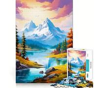 Rompecabezas Surrealista de Naturaleza y Atardecer para Adultos, 1000 Piezas, fortalece la Memoria, Alivia el estrés, Obra de Arte 38x52cm