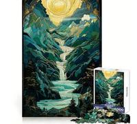 Rompecabezas Surrealista de Paisaje mítico para Adolescentes, 1000 Piezas, estimula la Memoria, diversión Tranquila, Bordes precisos, Regalo artístico 38x26cm