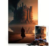Rompecabezas Surrealista Soledad 1000 Piezas para Adultos Regalos para Fortalecer la Memoria Tiempo Serenidad Calidad Borde Deseo de Santa Artículo 38x52cm