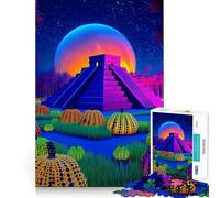 Rompecabezas surrealistas de Calabazas en Forma de pirámide para Adultos, 1000 Piezas, Think Smart Toy, vínculo Familiar, Corte preciso, Regalo de Temporada 50x75cm