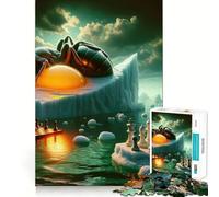 Rompecabezas surrealistas de Hormigas para Pared, 1000 Piezas, para Adolescentes, para Mejorar la Memoria, para Disfrutar de un Juego de Mesa, con Bordes limpios, 38x52cm