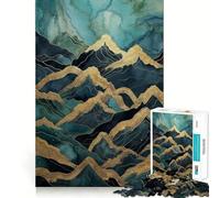 Rompecabezas surrealistas de paisajes míticos para Adolescentes, 1000 Piezas, para Mejorar la Memoria, Tiempo Libre, Bordes limpios, un Regalo Encantador 50x75cm