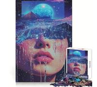 Rompecabezas surrealistas de Retratos acuáticos para Adultos, 1000 Piezas, Juguete Que desafía la Mente, Pieza de colección de Arte de Corte nítido 38x52cm