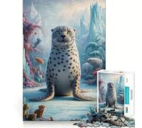 Rompecabezas surrealistas de Safari de focas para Adultos, 1000 Piezas, Juguete Inteligente, vínculo Familiar, Corte preciso, Regalo de Temporada 38x26cm
