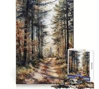 Rompecabezas Susurro de Otoño de 1000 Piezas para adultosIdeal para ejercitar la menteUn pasatiempo relajanteEncaje firmeRegalo de cumpleaños (38x52cm)
