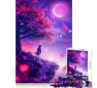 Rompecabezas Susurros a la luz de la Luna para Adultos, 1000 Piezas, Creativo, para aliviar el estrés, Divertido, con Bordes precisos, Ideal para una Navidad inolvidable (38x52cm)