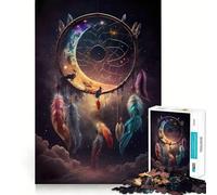 Rompecabezas Susurros de Atrapasueños 1000 Piezas Juego cognitivo Divertido Troquelado de Alta precisión aliviar el estrés (38x26cm)
