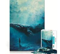 Rompecabezas Susurros de Ballena Sueños de niño de 1000 Piezas para Adultos Juego Divertido y fácil de armar Ideal para divertirse en Familia Actividad Nocturna (50x75cm)