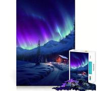 Rompecabezas Susurros de Invierno 1000 Piezas Juego de concentración Mental Corte de precisión Bordes Suaves Actividad Absorbente para Noches tranquilas (38x26cm)