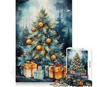 Rompecabezas Susurros de Invierno para Adultos, 1000 Piezas, Creativo, para aliviar el estrés, Divertido, con Bordes precisos, Ideal para una Navidad inolvidable (50x75cm)