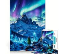 Rompecabezas Susurros de la Aurora para Adultos 1000 Piezas Juego de Memoria Montaje Firme y Seguro Juego de construcción de Conexiones significativas (38x52cm)