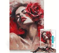 Rompecabezas Susurros de Romance 1000 Piezas Juego de concentración Mental Diseño de Ajuste Huecos Desafío Interactivo para el Cerebro en casa (38x52cm)