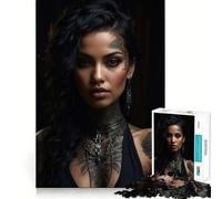 Rompecabezas Susurros de Tinta para Adultos 1000 Piezas Juego de Memoria Ensamblaje Firme y Seguro Juego de Construcción de Conexiones Significativas (50x75cm)