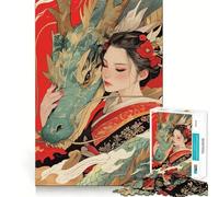 Rompecabezas Susurros del Dragón de 1000 Piezas para Adolescentes Desarrolla la Mente y la diversión Tamaño Uniforme Piezas precisas Actividad Relajante para Grupos en Interiores (50x75cm)