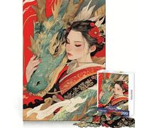 Rompecabezas Susurros del Dragón de 1000 Piezas Piensa, Entrena, Disfruta, Bordes definidos Sorpresa de cumpleaños (50x75cm)