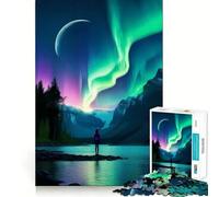 Rompecabezas Susurros del Norte de 1000 Piezas para Adolescentes Diversión para estimular la Mente Manualidad de Corte de Alta precisión Actividad Relajante para desconectar (38x52cm)