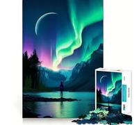 Rompecabezas Susurros del Norte para Adultos 1000 Piezas Entrenamiento Mental Piezas sin Rebabas Corte Limpio Actividad para Compartir en Familia (50x75cm)